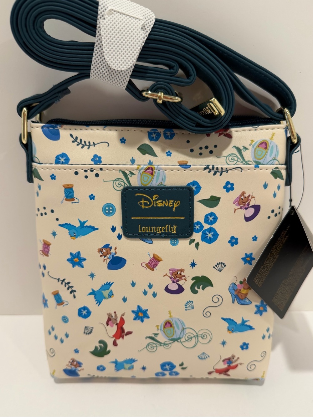 NWT Loungefly Cinderella Icons AOP Crossbody Bag